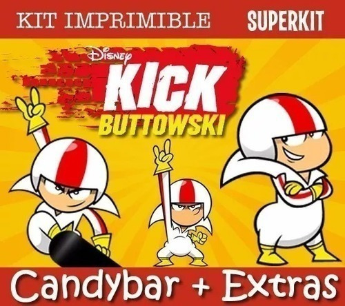 Kit Imprimible Kick Buttowski - Medio Doble Riesgo