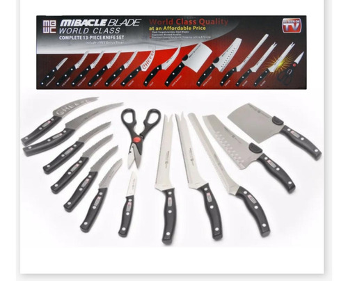 Set De Cuchillos Profesionales De La Tv Mibacle Blade X 13 P