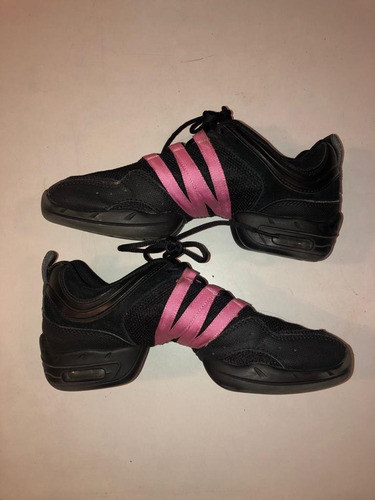 Zapatillas De Danza Jazz Sansha Tutto Nero Con Rosa 39/9m