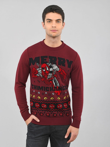 Sueter Deadpool Navideño Marvel