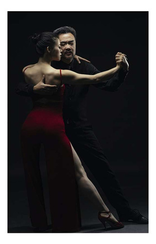 Vinilo 40x60cm Pareja Bailando Tango Argentina Cultura5