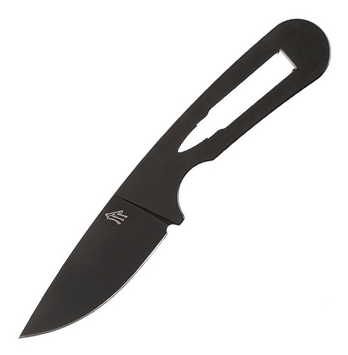 Faca De Pescoço Wolf 5.56 Neck Knife Com Bainha Para Cinto Cor Preto