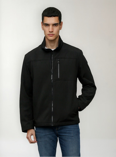 Parka Ck Soft Shell Negro Calvin Klein Hombre