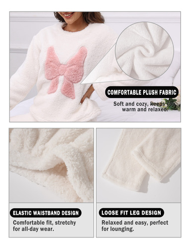 Conjunto De Sleepwear Pijama Mujer Invierno Polar Calentito