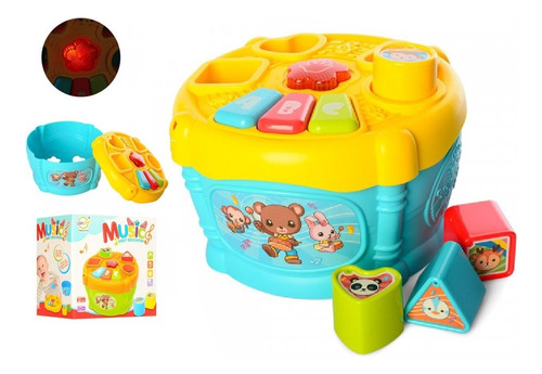 Juguete Bebe Musical Encastre Didactico Chimstar Babymovil Color Unico