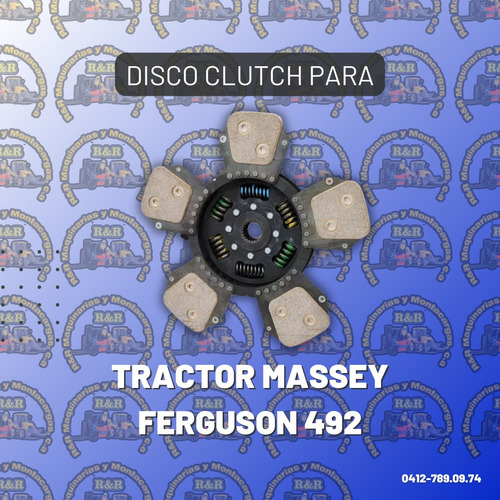 Disco Clutch Para Tractor Massey Ferguson 492