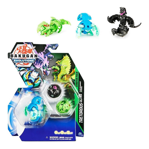 Set Bakugan Evolutions X3 Transformable Spin Master Original