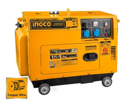 Generador Diesel Silencioso 110/220v 60hz Ingco