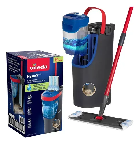 Sistema De Limpieza H2pro + Repuesto Negro Vileda