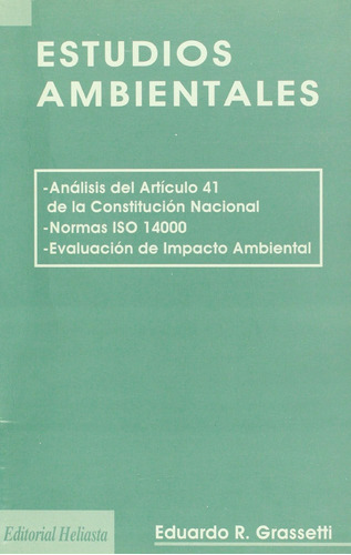 Libro: Estudios Ambientales (edición En Español)