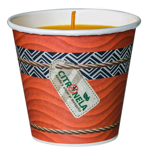 Aramo Veladora Antimosquito Citronela 20pz Vaso Cartón 8 Oz