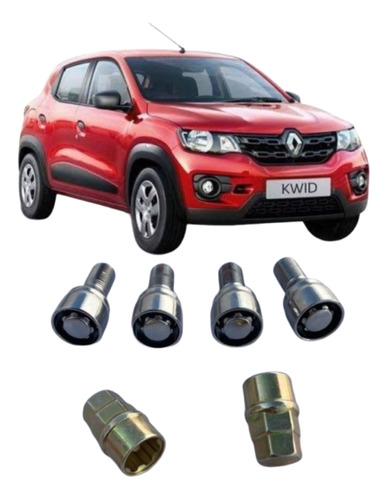 Birlos Seguridad Renault Kwid 2019-2020-2021-2022 2 Llaves