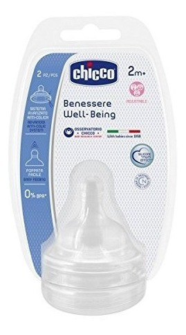 Tetina Well Being 2m+ Regulable 2 Unidades Chicco Tabacotoys