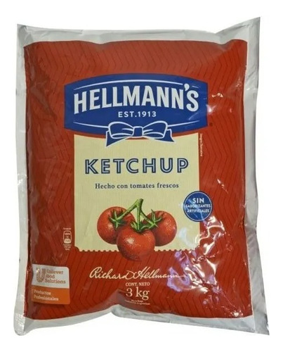 Ketchup Hellmans X2900g- Gastronomica- Sin Tacc