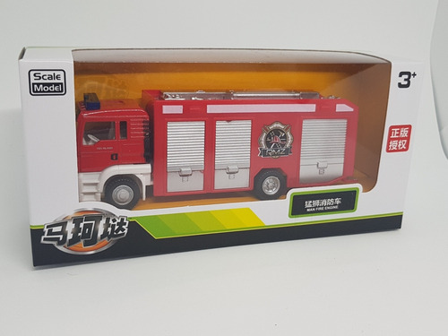 Imagen 9 de 9 de Camión De Colección De Bomberos Escala 1:64