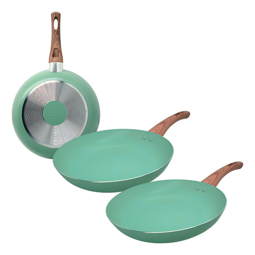 Kit 2 Frigideira Cerâmica Antiaderente Sahara Não Gruda 14cm