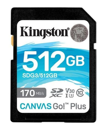 Memoria Sd Kingston 512gb Canvas Go Plus 4k