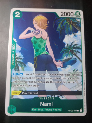 Nami Op03 One Piece Carta Bandai Brillante