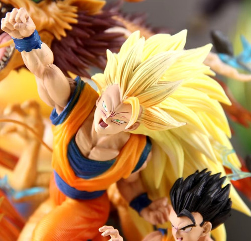 Figura Goku Fase 3 Ssj 3 Gohan Goten Shenlong Dragon Ball