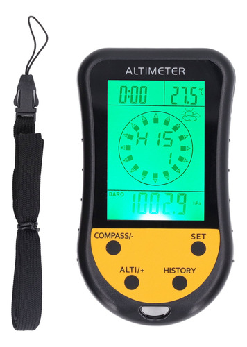 Barómetro Altímetro Digital 8 En 1, Termómetro Multifunción