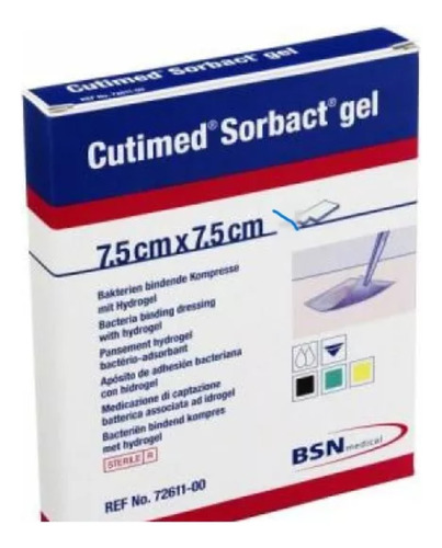 Cutimed Sorbact Gel 7.5 X 7.5 Cm - Unidad a $22000