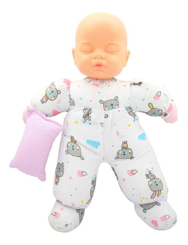 Bebe Dormidito 30 Cm Con Almohadita - Cuerpo Soft Rys_131