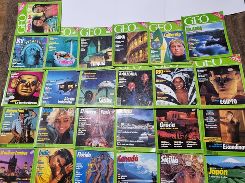Revista Geo - Edición España 1989 A 1992, 25 Revistas (Usado)
