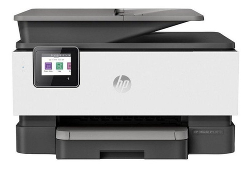 Impressora a cor multifuncional HP OfficeJet Pro 9010 com wifi 100V/240V branca e cinza