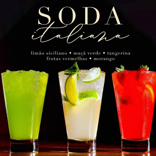 Xarope Dilute Premiun Maçã Verde 500ml Soda Italiana/drink