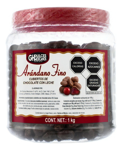 Arándano Cubierto De Chocolate Con Leche 1kg