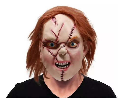 Mascara Chucky Latex Completa Halloween Chirimbolos