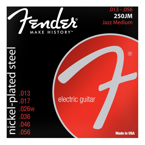 Encordado Guitarra Electrica 013-056 Fender 250jm