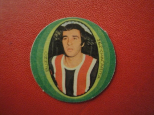 Figuritas Fulbito 1974 Chacarita Juniors Buzzo 162