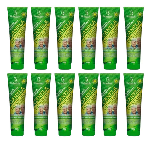 Kit 12x Pomada Canela De Velho Com Sebo De Carneiro 150g
