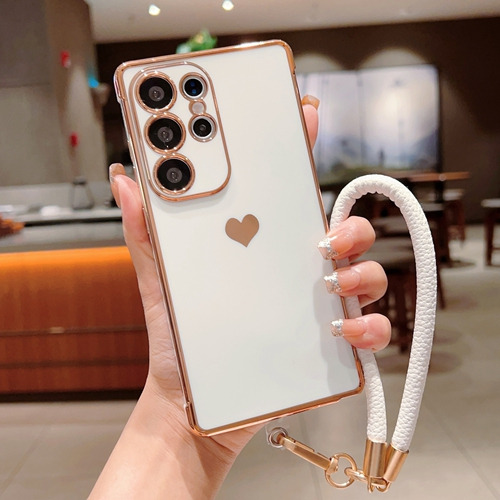 Funda Para Teléfono Samsung Galaxy S24 Ultra/s25/s25 Plus, Con Correa De Mano, Funda A Prueba De Golpes