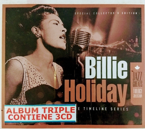 Billie Holiday  Album Con 3 Cd Nuevos Jazz Great