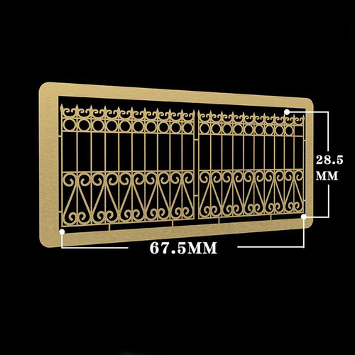 1/35 Diy 3d Puzzle Modelo Puerta De Latón Mesa De Estilo B