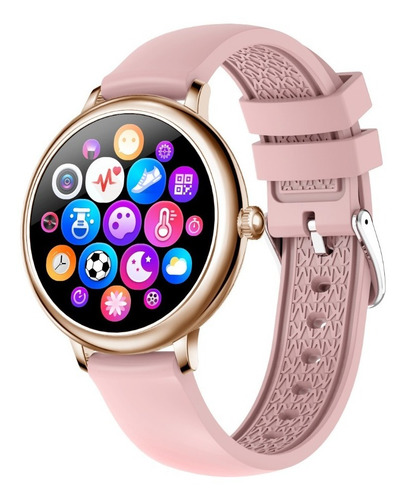 Imagen 2 de 7 de Smartwatch Reloj Inteligente Jd Paris Rosa + Malla Cuotas