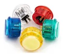Comprar Kit 5 Botones Arcade Luminoso Led Compatible Con Sanwa 24mm