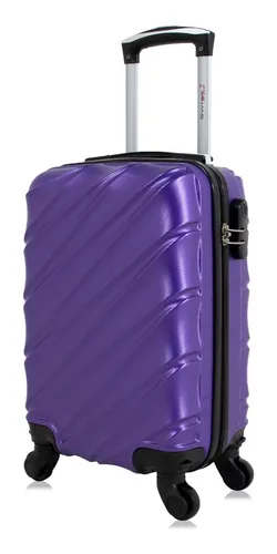 Mala Pequena De Bordo Roxa Havana 4 Rodas Swiss Move Cor Roxo