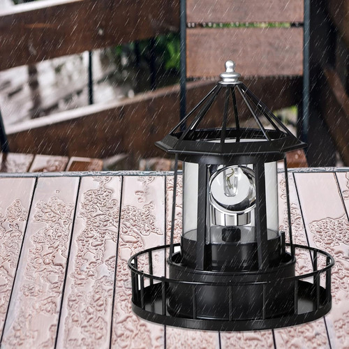 Faro Led De Energía Solar, Lámpara Giratoria De 360 Grados,