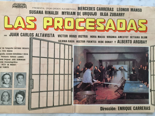 Poster Las Procesadas N° 3- Manso Rinaldi De E. Carreras