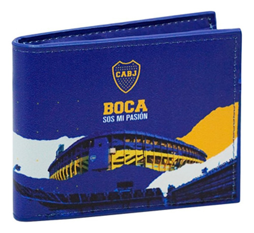 Billetera Tarjetero Boca Juniors Oficial Azul Unisex
