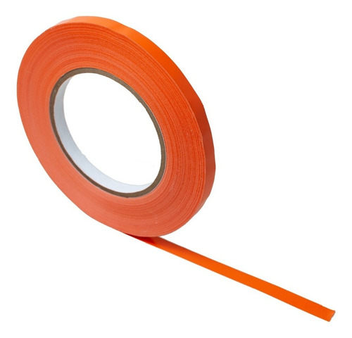 5 Rollos Cinta Adhesiva De Polipro 12mm X 50mts De Colores Color Naranja