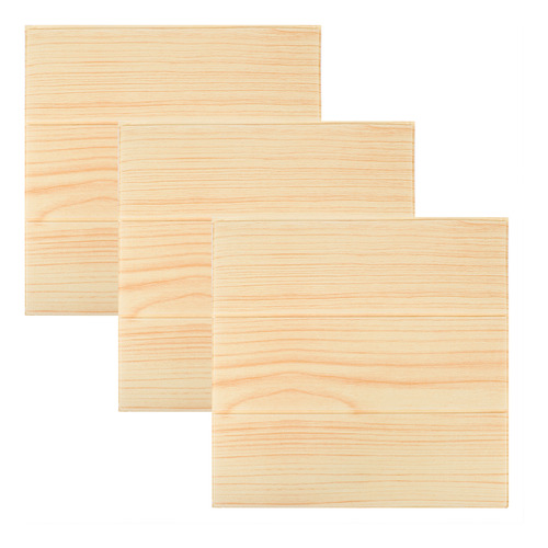 Adhesivo Decorativo Para Pared Con Vetas De Madera, 3 Unidad