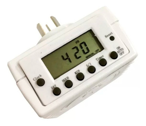 Imagen 3 de 6 de Timer Digital Programable Enchufe 220v Hasta 3500va 10a
