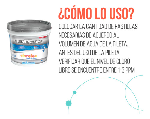 Pastilla Clorotec Triple Accion X 4k