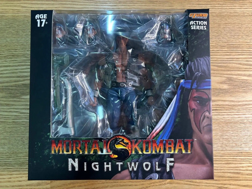 Boneco Mortal Kombat Nightwolf Storm Collectibles Figure Sco