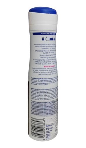 Pack X6 Desodorante Nivea Black & White Invisible Clear