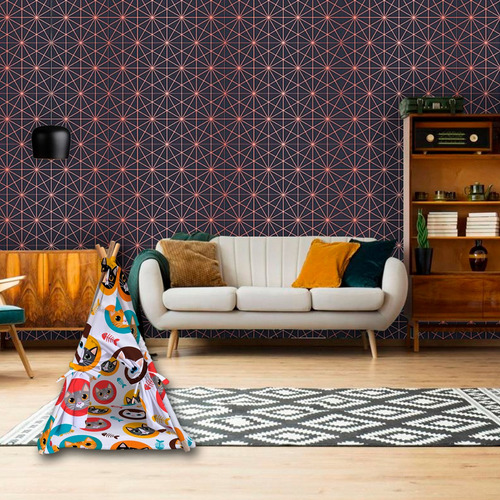 Tipi Para Perro Gato Casa Con Cama Colchoneta Mascota 80cm Color Gatos